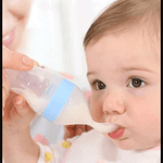 Silicone Baby Feeding Spoon Bottle