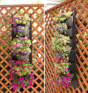 Wall-Mounted Vertical Hanging Planter