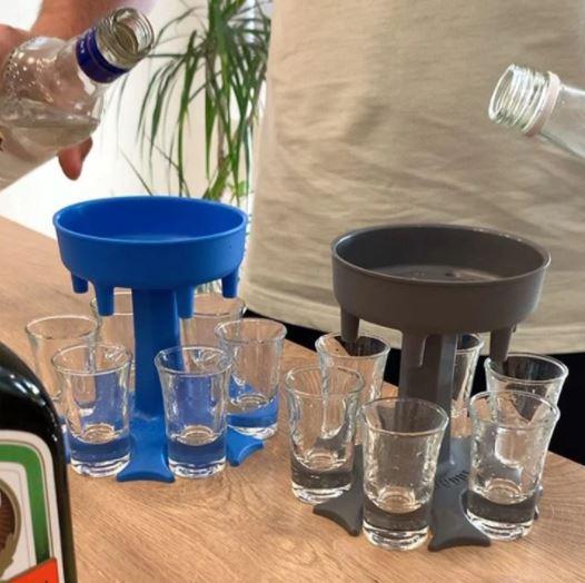 6 Shot Glass Dispenser Holder