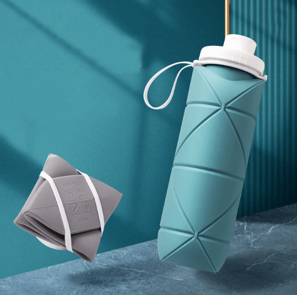 Aesthetic Collapsible Silicone Water Bottle