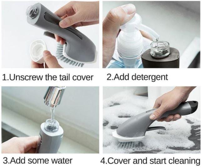 Multifunction Soap Dispenser Cleaning Brush
