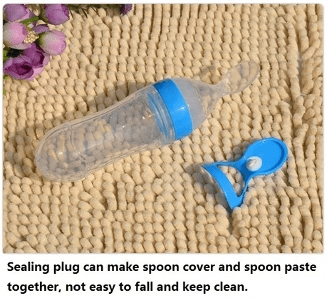 Silicone Baby Feeding Spoon Bottle