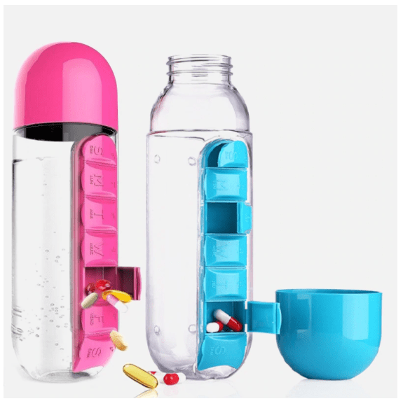 Practical Pill Organizer Water Bottle