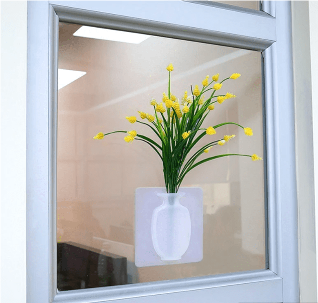 Sticky Silicone Flower Vases