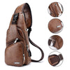 Compact Cross-body PU Leather Sling Bag